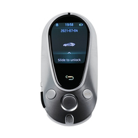 Clé de voiture, démarrage à une touche, contrôle par smartphone, entrée confortable. Clé LCD intelligente avec matériau en alliage, design haut de gamme.