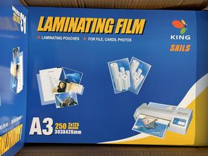 Pellicola laminante a forma di lamina A4/A3 (80/100/125 Micron) impermeabile resistente agli strappi per documenti/foto/qualità archivistica - Product Image 6
