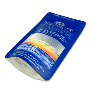Digital Printed clear Window Zipper Stand up Pouch Sea Salt Packaging <b>Bag</b> <b>Mylar</b> <b>Bags</b> - Product Image 3