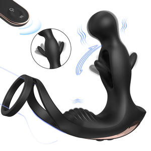 Masajeador de Próstata de Alta Calidad, Vibrador Anal Masculino con Anillo, Resistente al Agua y Ecológico - Product Image 1
