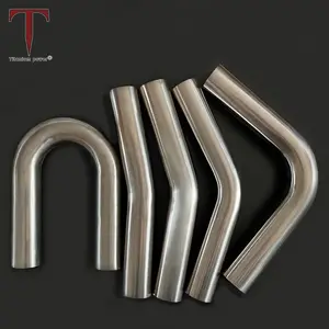 Tanium Tùy Chỉnh Titan Mandrel Uốn Cong Ống Muti-Kích Thước Cong Stack Khuỷu Tay Phổ 1.2Mm Độ Dày Ống Phụ Kiện Cho Xe Ô Tô