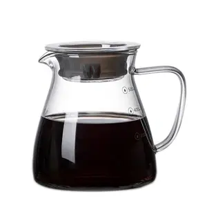 300ml 500ml Glass cà phê Maker với bộ lọc cà phê máy chủ cà phê chia sẻ nồi