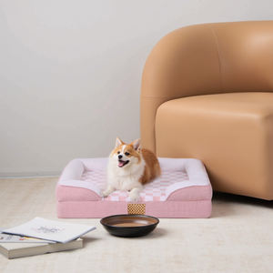 Entrega rápida, envío gratis, tela resistente a los arañazos, certificado OEKO, sofá para mascotas, cama ortopédica de espuma viscoelástica para perros - Product Image 2