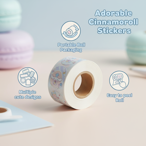 Custom waterproof BOPP vinyl <b>logo</b> design: self-adhesive gold foil <b>stickers</b>, roll-form, glossy or matt finish - Product Image 3