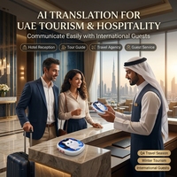 Penerjemah AI Multibahasa Portabel 133 Bahasa Perangkat Penerjemah Suara Real-Time untuk Pariwisata Hotel Bisnis