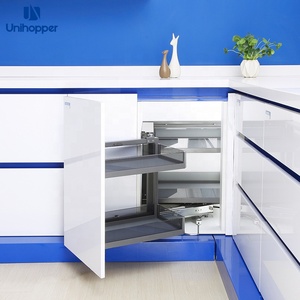 Unihopper <strong>Kitchen</strong> Cabinet <strong>Storage</strong> Soft Closing Sliding <strong>Pull</strong> <strong>Out</strong> Glass Magic <strong>Corner</strong> - Product Image 3