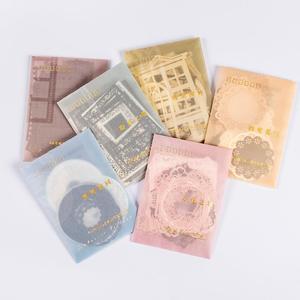 20 Fogli/Confezione Carta Decorativa <span class=keywords><strong>Serie</strong></span> Postino, Carta Base Traforata per Decorazione Bordi Quaderni Fai-da-Te, 6 Modelli - Product Image 1