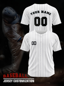 Jersey Bisbol Cetak Tim Kustom Pola 3D Sublimasi Seragam Softball Kancing Cepat Kering Pendek Musim Panas Pria Wanita - Product Image 1