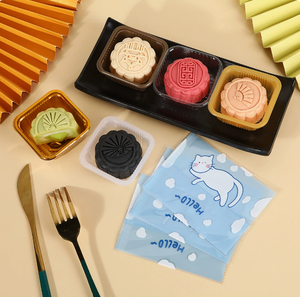 Mooncake Semi-transparent <b>Plastic</b> <b>Packaging</b> Bags Candy Biscuit Luxury <b>Plastic</b> Biscuit Mooncakes <b>Packaging</b> Bag - Product Image 2