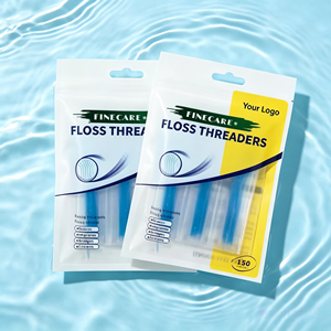 <span class=keywords><strong>Fil</strong></span> <span class=keywords><strong>dentaire</strong></span> en nylon bleu/vert pour le nettoyage des dents avec appareils orthodontiques, bridges, implants et dispositifs orthodontiques - Product Image 3