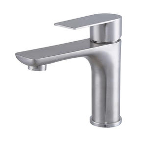 Modern Single Handle <strong>Basin</strong> Faucet Stainless Steel Single Hole <strong>Wash</strong> <strong>Basin</strong> Mixer Tap Brushed Ceramic <strong>Valve</strong> for Room - Product Image 1