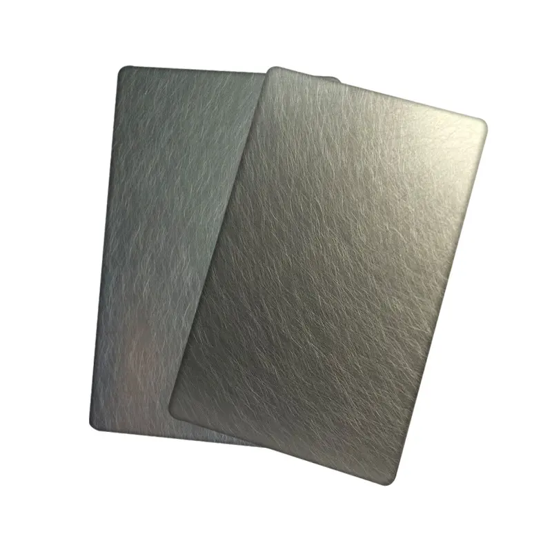 Gray White Stainless Steel Color Plates 304 Brushed Hairline Decoration Sheet Cold Hot Rolled Color Coil 201 J4 Hl Brother Bs