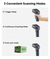 Handscanner für 1D 2D PDF417 QR-Codes USB-Kabelgebunden Hochgeschwindigkeits-Scanning für Einzelhandel Lager Logistik DS6580-2D