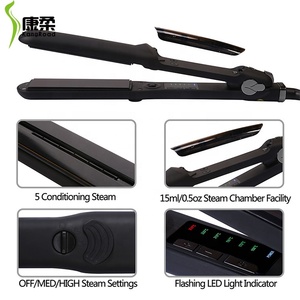 Produttore personalizzato OEM piccolo ordine Logo privato Steam <span class=keywords><strong>Style</strong></span> 235C/450F <span class=keywords><strong>piastra</strong></span> per capelli a vapore <span class=keywords><strong>piastra</strong></span> per capelli - Product Image 3