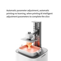 MJL639SM Mini Printer 3D 2K, Kontrol via Aplikasi, Resin yang Dapat Dicuci dengan Air Bebas Alkohol, Pemotongan Otomatis + Pengerasan Sekunder, dengan Colokan Cina