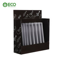 Caja de exhibición de bombilla LED Soporte de cartón corrugado para mostrador de tableta Soporte de lámpara de tienda
