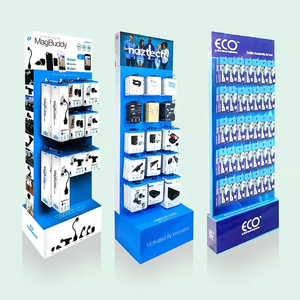 2022 <span class=keywords><strong>New</strong></span> SD tùy chỉnh tông bán lẻ Rack hiển thị cho điện thoại di động phụ kiện cáp USB sạc (Mô hình 3C hiển thị) - Product Image 1