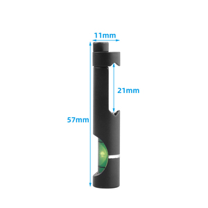Kit de niveau à bulle anti-inclinaison en aluminium haute précision 11mm 20mm noir anti-corrosion léger durable accessoire tactique extérieur - Product Image 5
