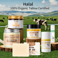 Baume au Suif de Bœuf Fouetté Halal Nourri à l'Herbe OEM pour Hydratant Crème de Soin Nourrissante et Hydratante Visage et Peau, Baume au Suif et Miel Fouetté
