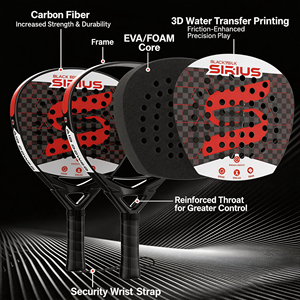 Raqueta de Pádel de Fibra de Carbono 12k, Raqueta de Tenis con Mango Antideslizante, Forma de Lágrima, Diamante, Redonda, para Tenis de Playa, Logotipo Personalizado OEM - Product Image 3