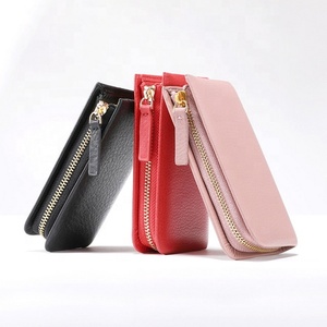 Portafoglio da donna in pelle marrone con cerniera corta per <span class=keywords><strong>portamonete</strong></span> da donna - Product Image 6