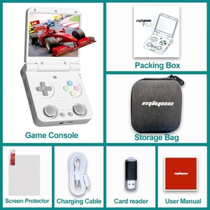 Consola de Juegos Portátil MIYOO Flip V2, Pantalla IPS de 3.5'', Sistema Linux, Sistema Operativo <span class=keywords><strong>Onion</strong></span>, Consola de Video Clásica - Product Image 4
