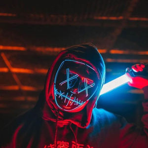 Máscara de <span class=keywords><strong>purga</strong></span> con luz de Halloween cosida LED Purge Festival EDM Cosplay disfraz máscara de <span class=keywords><strong>purga</strong></span> - Product Image 3