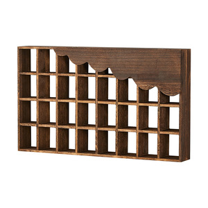 Estante de madera maciza para colgar en la pared, rejilla de almacenamiento para teteras, para exhibir té, para sala de estar, dormitorio, oficina, material Awagi, de una sola capa - Product Image 5