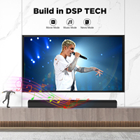 Haut-parleur sans fil/BT avec connexions ARC/OPT/AUX Barres de son pour TV Deep Bass Barres de son détachables