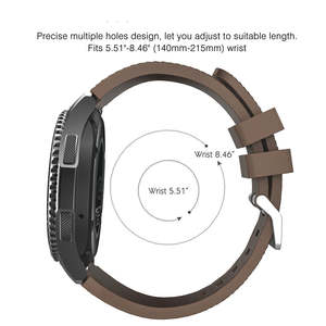 Bracelet de montre en silicone 20mm 22mm compatible avec <span class=keywords><strong>Samsung</strong></span> Galaxy 46mm/ Watch3 45mm/<span class=keywords><strong>Gear</strong></span> <span class=keywords><strong>S3</strong></span> Frontier, bracelet de sport pour hommes et femmes - Product Image 4