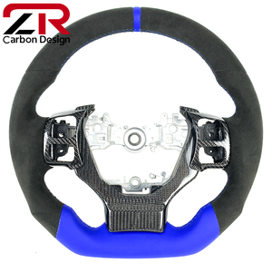 Volant en cuir pleine fleur et fibre de carbone pour Lexus IS RC <span class=keywords><strong>GS</strong></span> NX <span class=keywords><strong>500</strong></span> 350 300h 250 200 ES300 GS350 F Sport 2013-2025 - Product Image 1