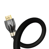 Câble haute vitesse personnalisé avec logo 4K 60Hz, connecteurs plaqués or, gaine tressée en PVC pour moniteur, lecteur DVD, haut-parleur - Garantie 24 mois