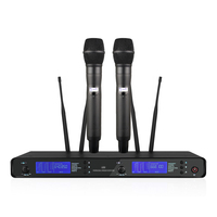Système de microphone sans fil professionnel longue portée à double canal UHF pour système de sonorisation PA, événements et promotion - 3RD DREAM