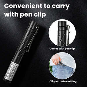 पोर्टेबल मिनी पोर्टेबल टिकाऊ एल्यूमीनियम मिश्र धातु uv फ्लैशलाइट रिचार्जेबल नेतृत्व वाली मशाल पेन प्रकाश निरीक्षण के लिए स्मृति समारोह के साथ - Product Image 2