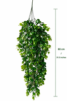 Plantes artificielles suspendues en promotion : vigne verte, lierre, eucalyptus, fougère – Décoration murale végétale pour maison, jardin, mariage, hôtel, balcon