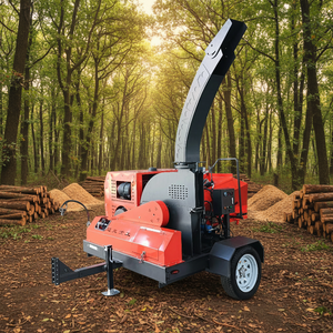 <span class=keywords><strong>Broyeur</strong></span> de bois diesel remorquable 50 CV, déchiqueteuse de jardin robuste pour travaux de défrichage - Product Image 1