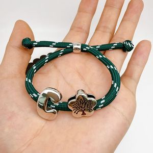 <span class=keywords><strong>Bracelet</strong></span> en <span class=keywords><strong>cordon</strong></span> tressé réglable avec breloque en émail style bohème <span class=keywords><strong>Arbre</strong></span> <span class=keywords><strong>de</strong></span> <span class=keywords><strong>Vie</strong></span> et breloque lettre initiale en cuivre BD-L5852 - Product Image 3