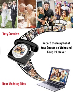 Libro de visitas de vídeo y audio de 1080P, libro de visitas exquisito, recepción fácil de usar para Ceremonia de fiesta de cumpleaños de boda Confesional - Product Image 6