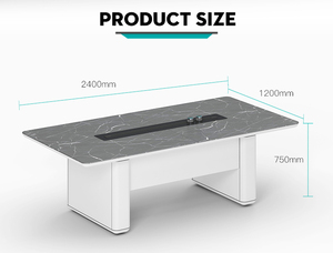 Luxury Executive Office Desk Wooden Workstation Multi Function Cable Box and Drawer for Office Building Modern Office Furniture - Product Image 2