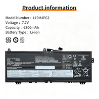 Batterie d'ordinateur portable en gros L19M4PG2 pour LENOVO IdeaPad 5 Chrome-14ITL6 L19D4PG2 5B10X63138 L19L4PG2 Batterie rechargeable pour ordinateur portable