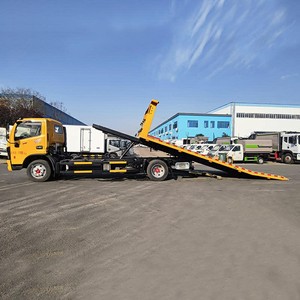 DONGFENG 5T <b>Flatbed</b> Tow <b>Truck</b> 4x2 Hydraulic Wrecker Recovery <b>Truck</b> for Road Assistant - Product Image 3