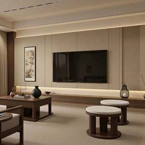 Meuble mural de conception esthétique Song, meuble TV de haute qualité, personnalisé en provenance de Chine, pour le salon - Product Image 2