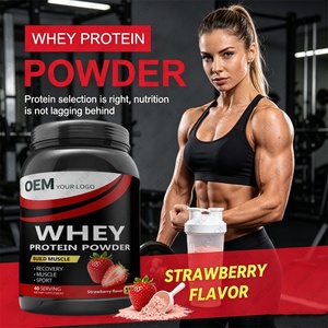 Poudre de protéines sans gluten OEM, délicieuse, isolat de lactosérum, musculation, croissance musculaire, complément après l'entraînement - Product Image 4