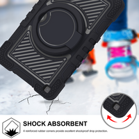 Étui de tablette robuste en silicone OEM avec protection des coins, idéal pour les voyages d'affaires, avec sangle et support pour Samsung Tab 8.0