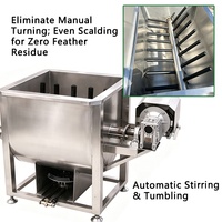 Plumeuse-échaudeuse de volailles automatique en acier inoxydable avec moteur 201