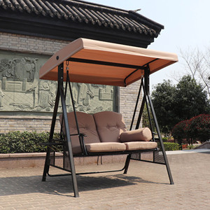 Chaise suspendue à panier double pour 2 personnes, <span class=keywords><strong>hamac</strong></span> en rotin à balançoire avec support Gareden Furniture Nest Basket/ - Product Image 2