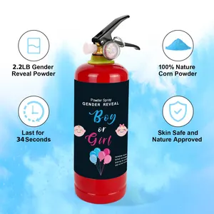 1kg/2.5kg Surprise Gender Reveal Pink Blue Smoke Spray Biodegradable Powder Blaster Fire Extinguisher