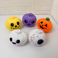 Porte-clés en peluche en forme de boulettes, jouets moelleux, cadeau d'Halloween et de Noël