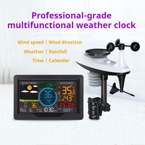 Station météo multifonctionnelle sans fil-Surveillance <span class=keywords><strong>en</strong></span> <span class=keywords><strong>temps</strong></span> <span class=keywords><strong>réel</strong></span> de la vitesse du vent, des <span class=keywords><strong>précipitations</strong></span>, de l'humidité et de la température avec chargement USB - Product Image 4