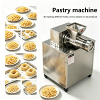 Machine à extruder les pâtes semi-automatique en acier inoxydable DingHuo, capacité 80 kg/h, puissance 3000 W, pour macaroni creux
